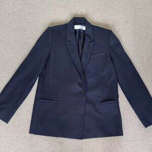 BNWOT VICTORIA BECKHAM TROUSER SUIT NAVY BLUE SIZE XS DESIGNER SAMPLE
